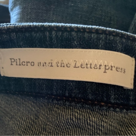 Pilcro Hyphen Mid Rise Embroidered Jeans By Anthropologie - Picture 13 of 16